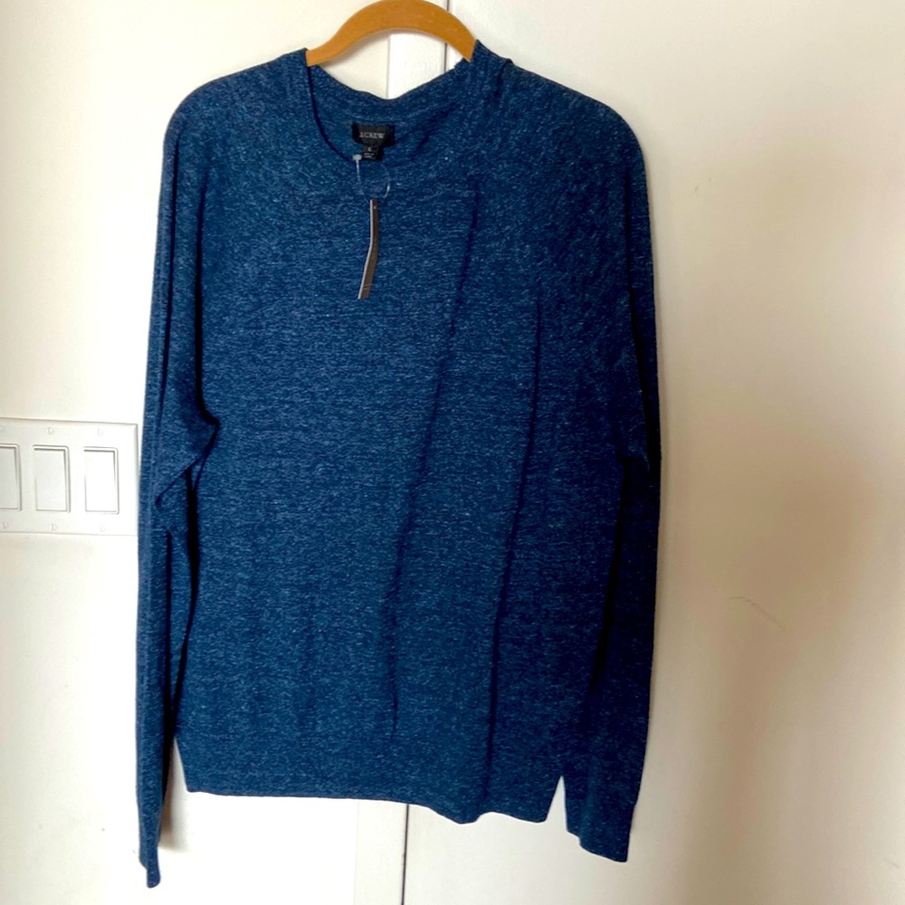 Linen-cotton lightweight sweater